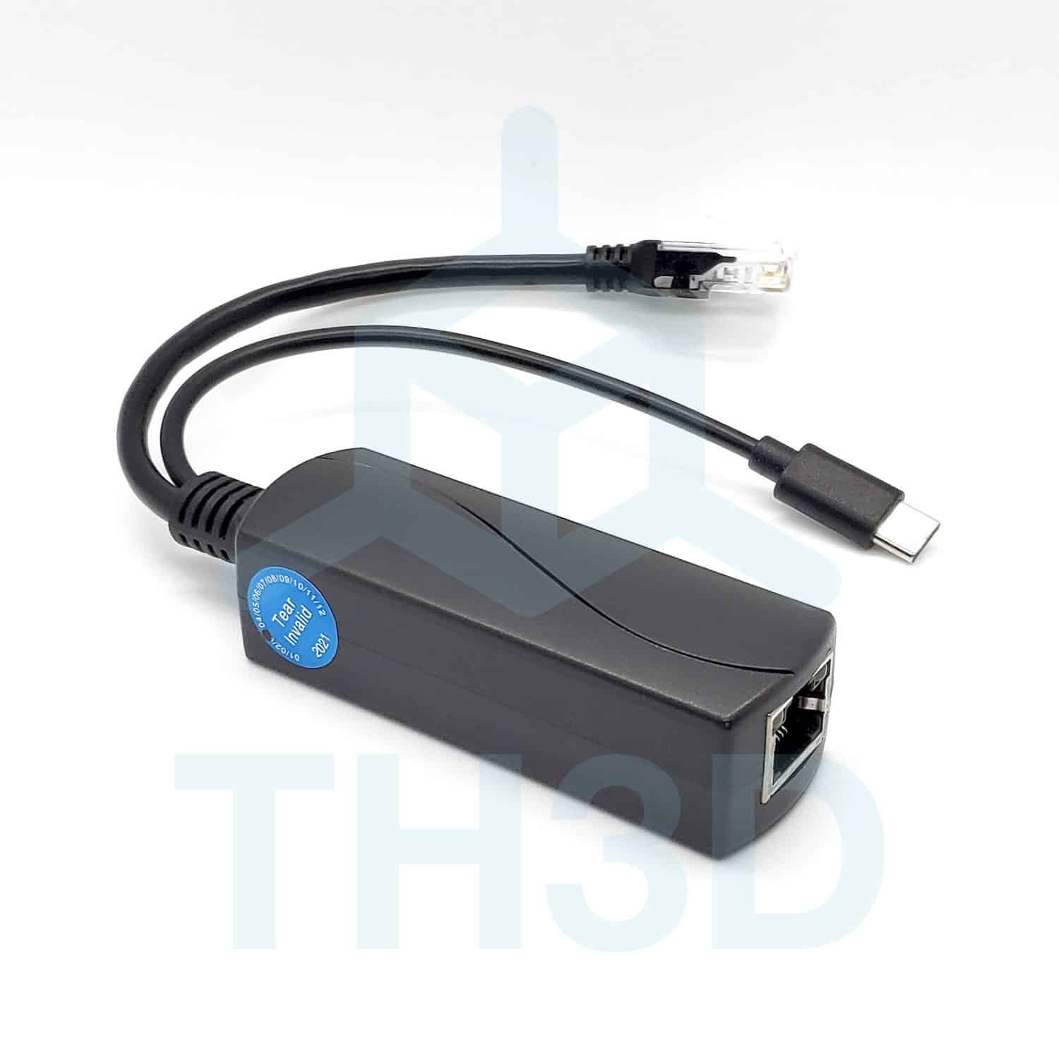 USB C Gigabit PoE Power Adapter - 5V 2.4A - TH3D Studio LLC