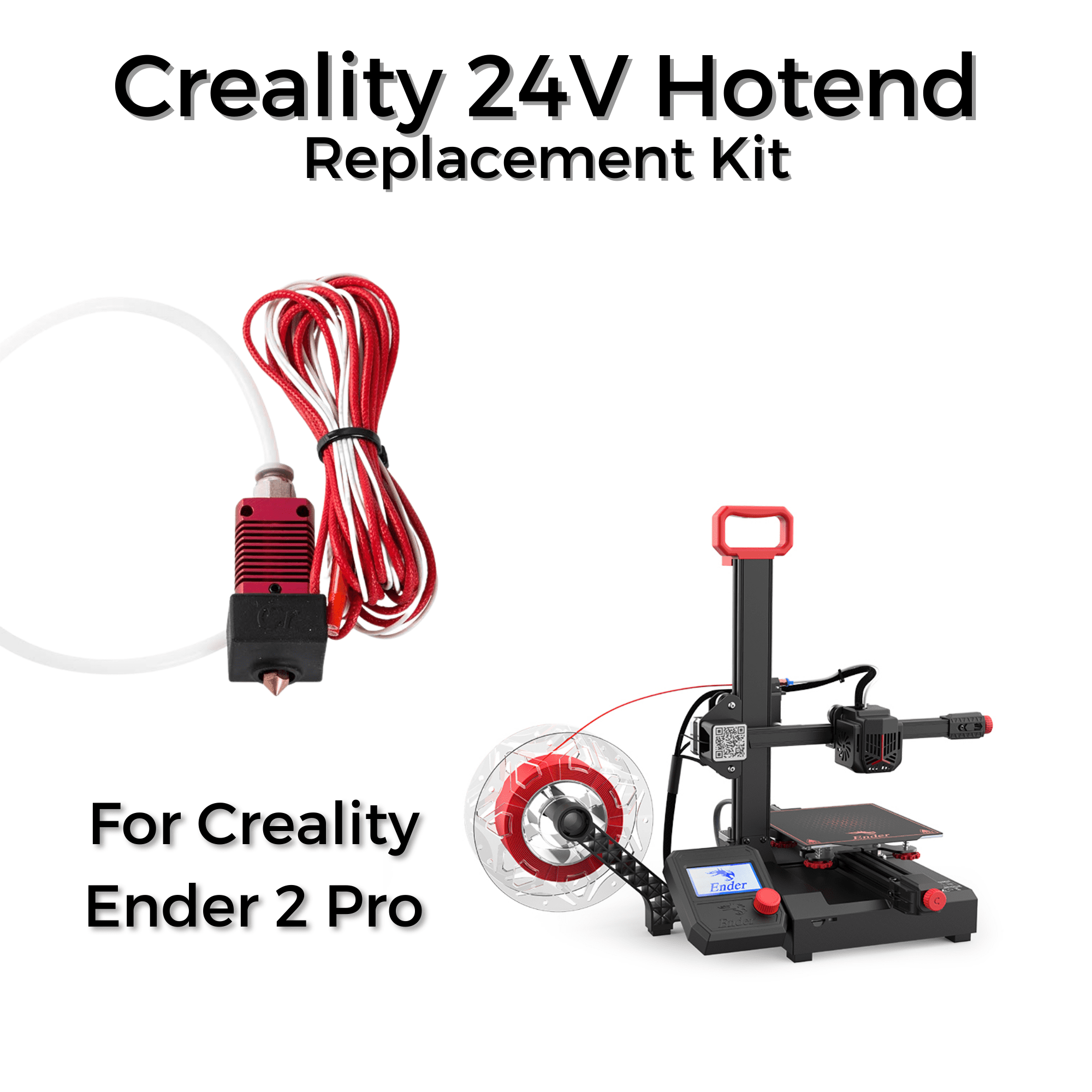 Creality Ender 2 Pro Full Hotend Replacement Kit - TH3D Studio LLC