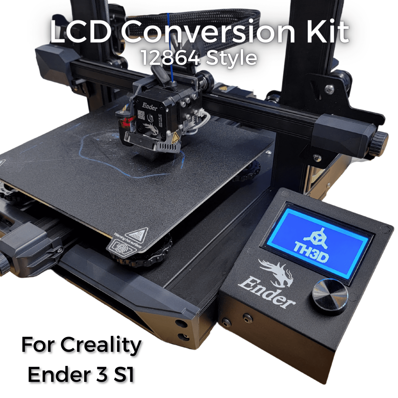 Creality Ender 3 S1 12864 LCD Conversion/Upgrade Kit - TH3D Studio LLC