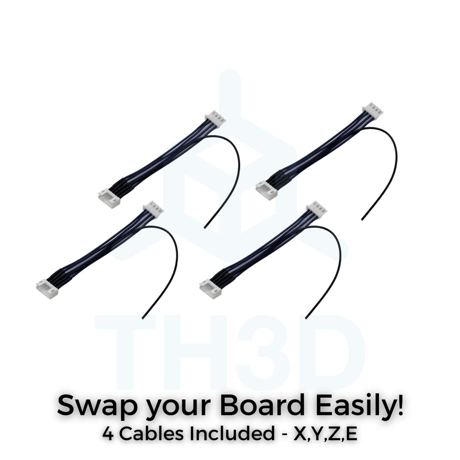 Ender 2 Pro Stepper Motor Adapter Cable 4 Pack TH3D Studio LLC