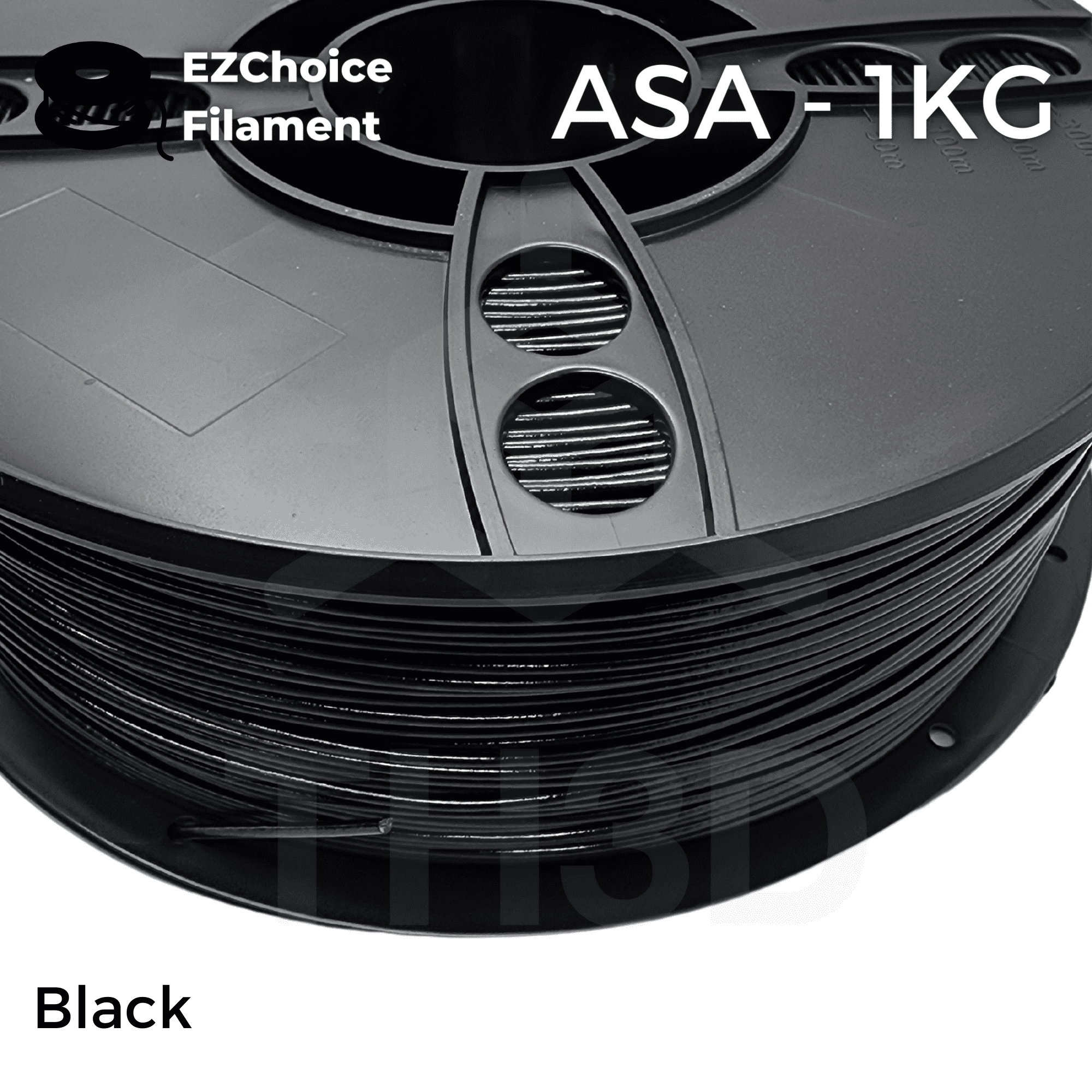 EZChoice Black ASA - 1KG 1.75mm - UV Resistant - TH3D Studio LLC