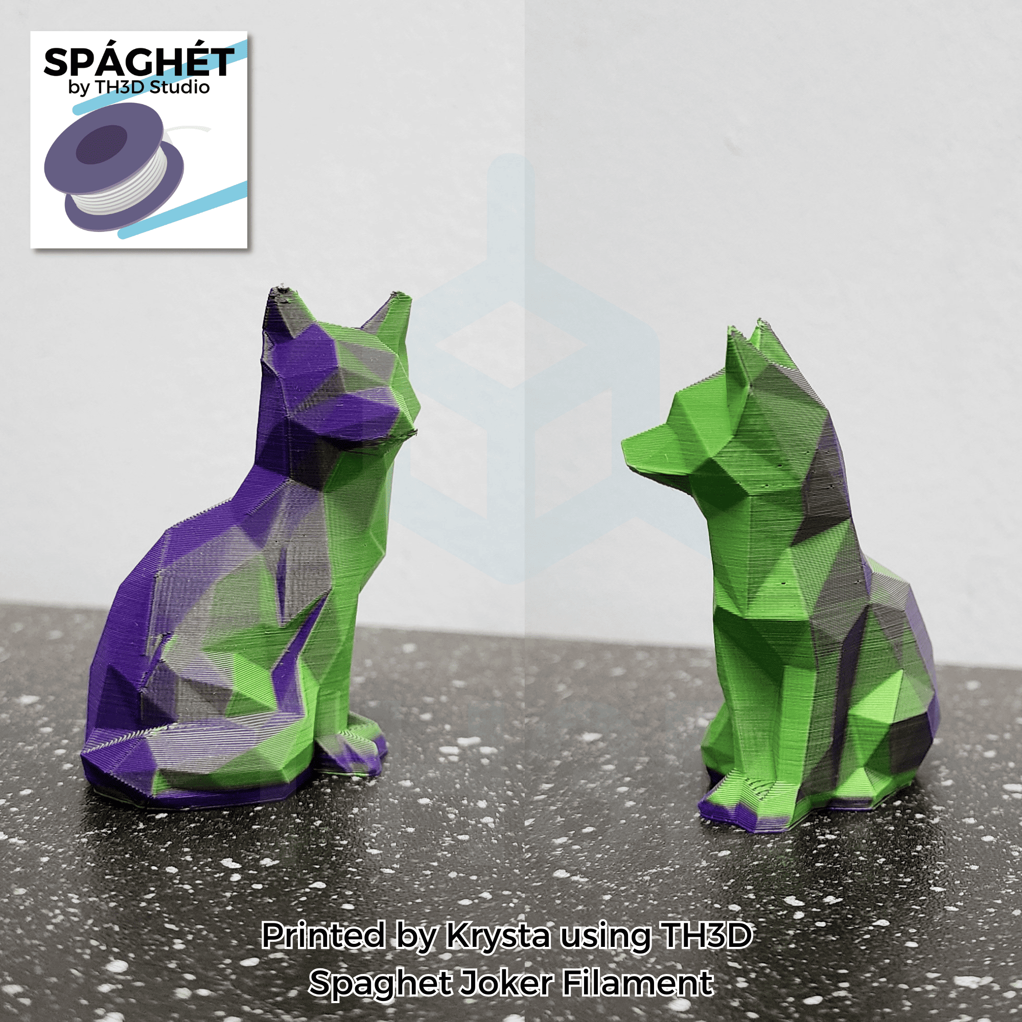 Spaghet Ice Blue Lime PLA - 1KG 1.75mm - Blue, Yellow Bi-Color Silk - TH3D  Studio LLC