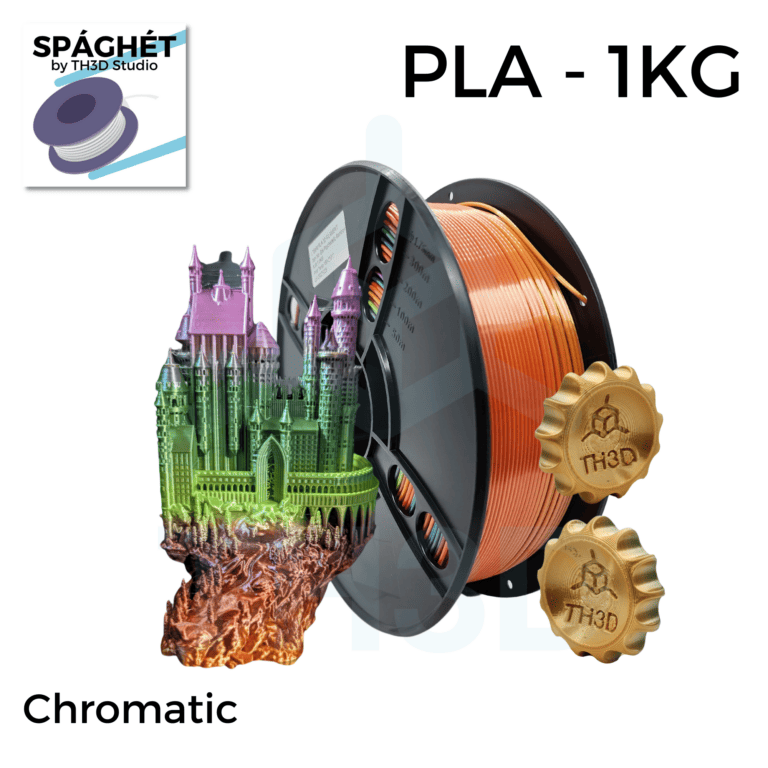 Spaghet Chromatic PLA+ - 1KG 1.75mm - Colorblend (aka Rainbow) Silk - Premium Filament