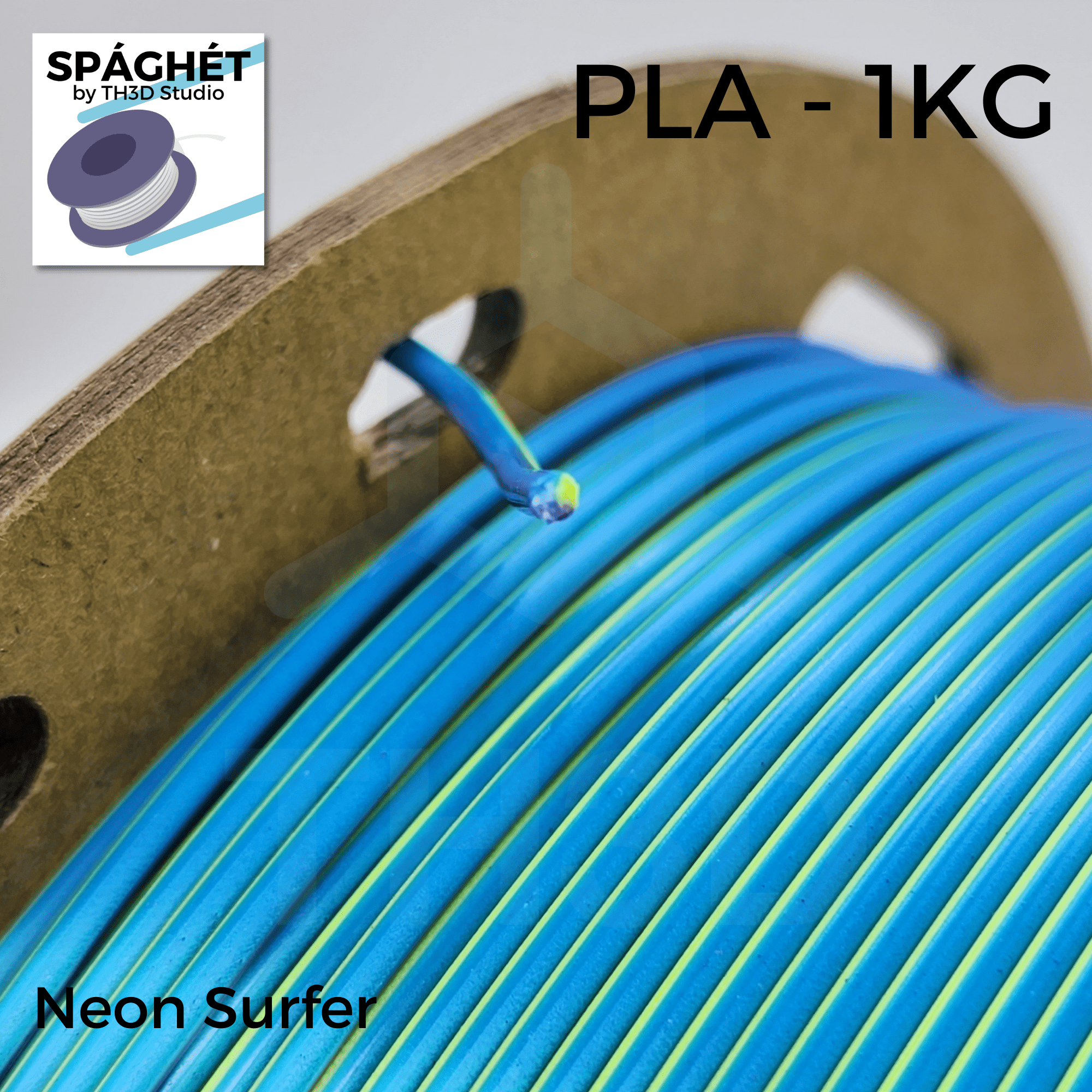 Spaghet Gamer Vibes PLA - 1KG 1.75mm - Red, Green, Blue Tri-Color Silk -  TH3D Studio LLC