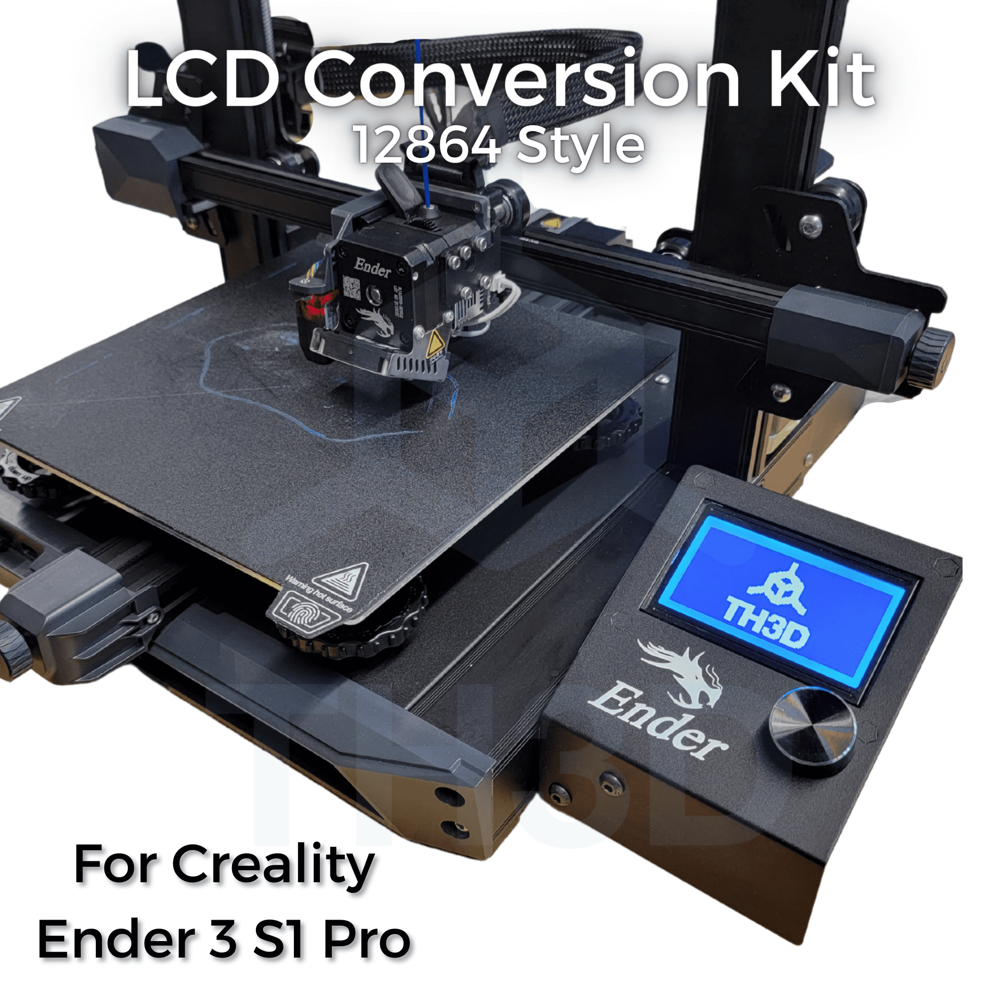 Creality Ender 3 S1 Pro 12864 LCD Conversion/Upgrade Kit - TH3D Studio LLC