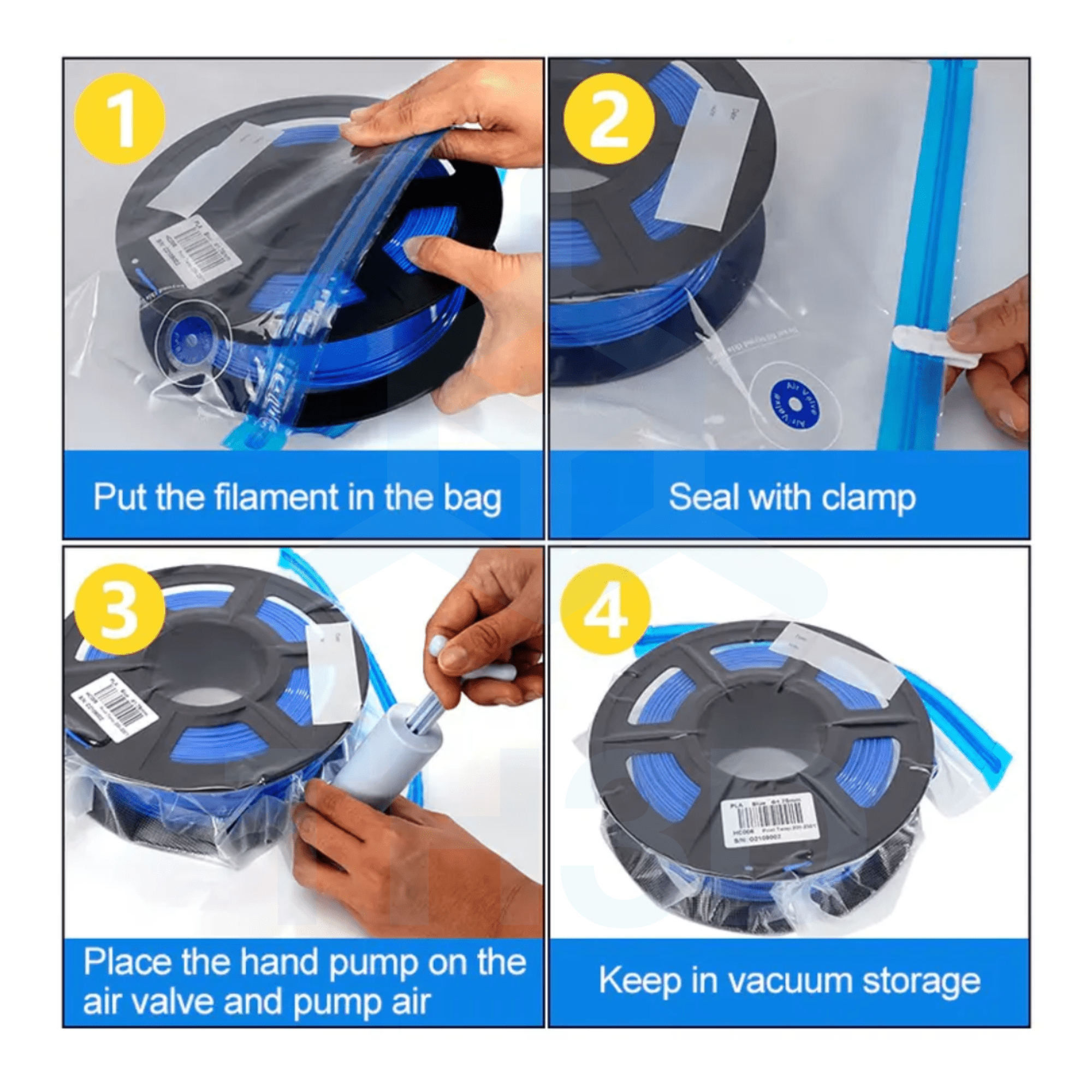 Filament Storage Bag Vacuum Kit