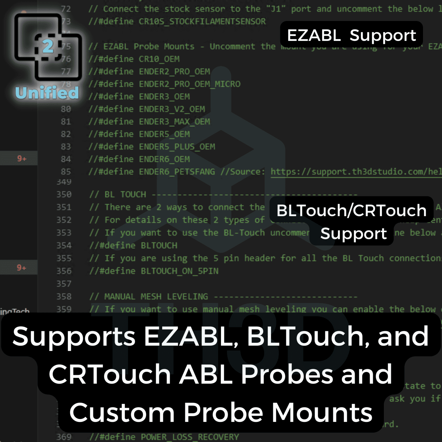 Unified 2 Firmware for Creality V2.X Boards - 8 Bit Board - TH3D Studio LLC