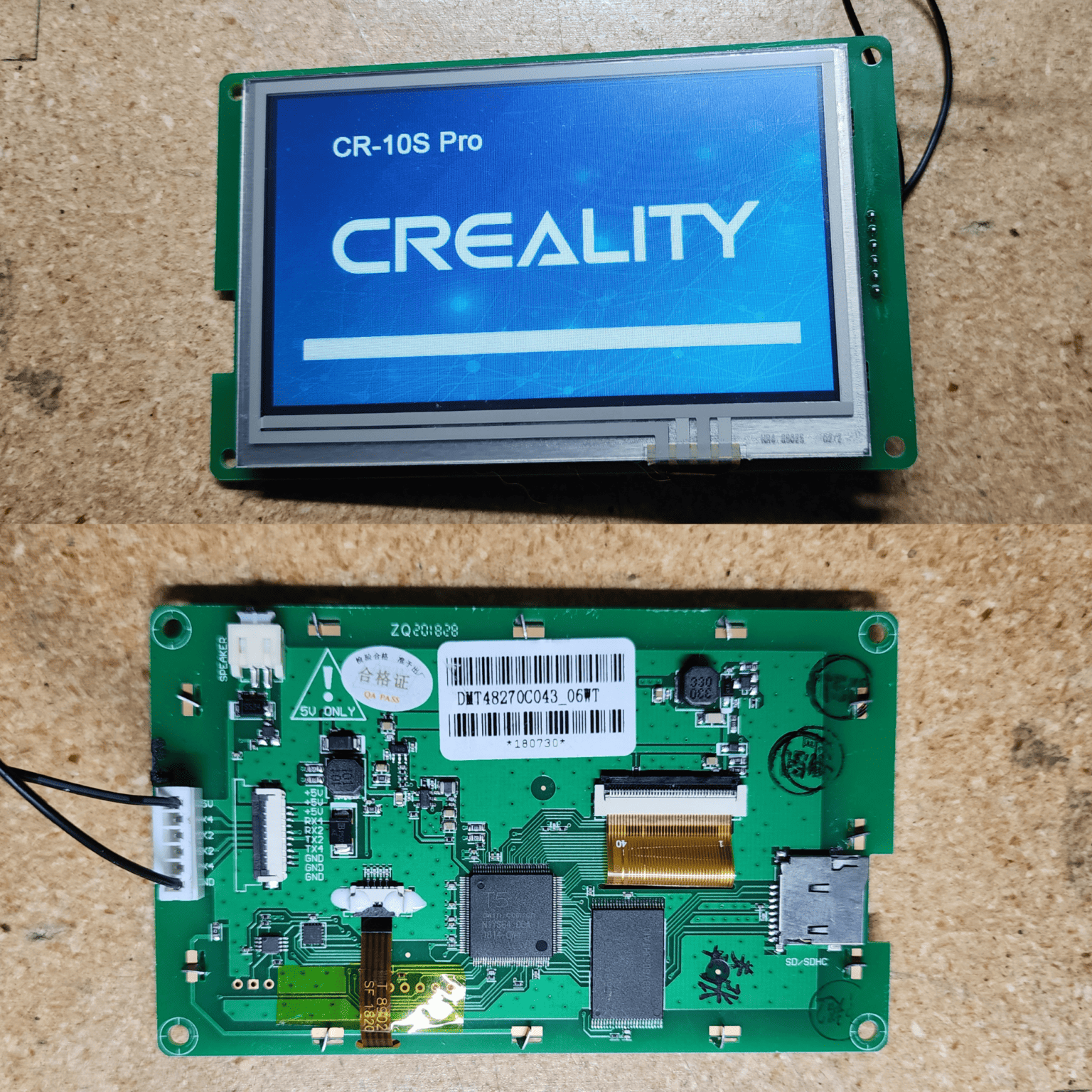 Creality CR10S Pro V1/V2 LCD TOUCH SCREEN USED WORKING PULL TH3D