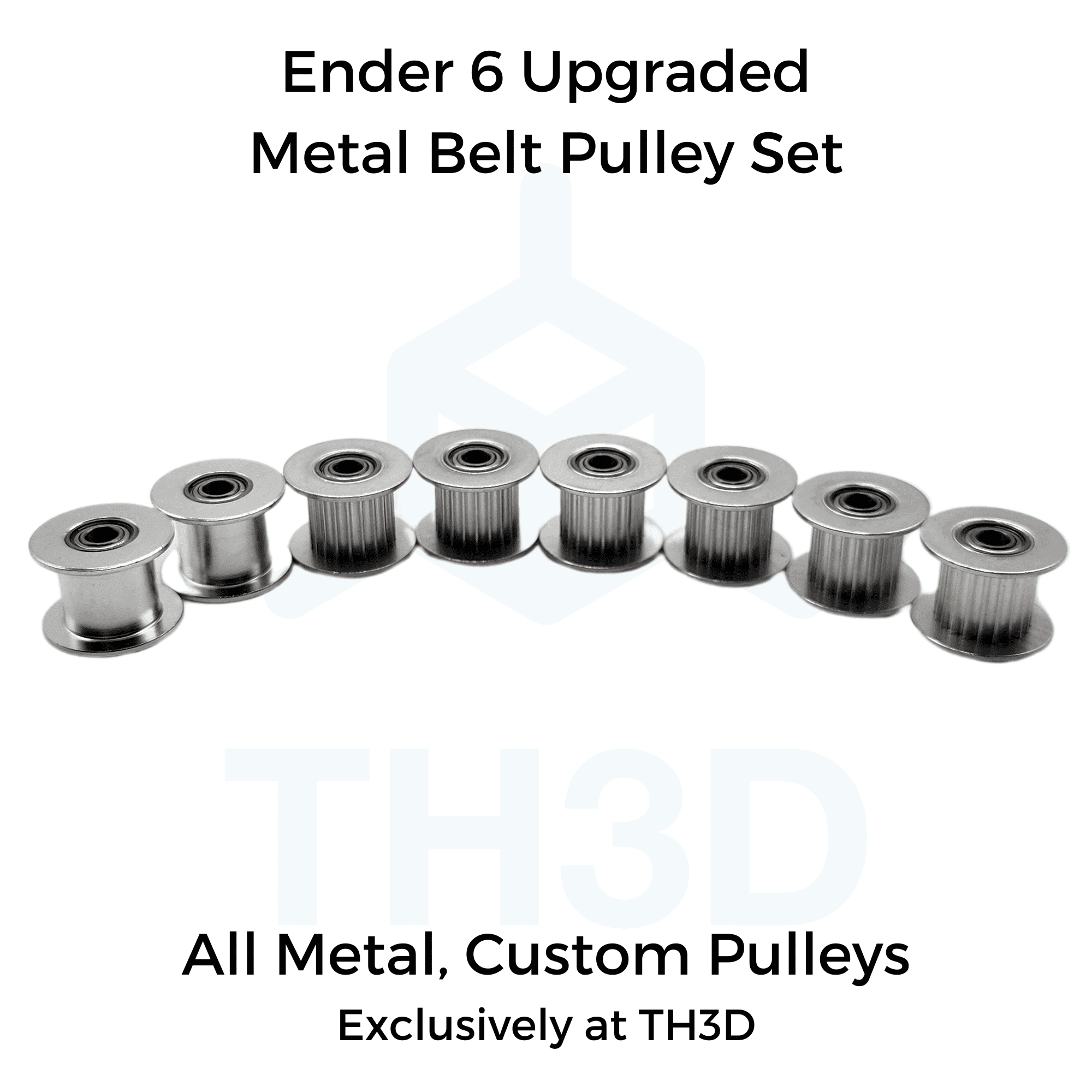 Ender 6 Upgraded Metal Belt Pulley Set 8 Pulleys 4MM ID 20T