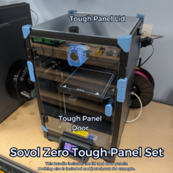 Sovol Zero Tough Panel Set - Glass Door & Lid Replacement - Clear and Durable Acrylic