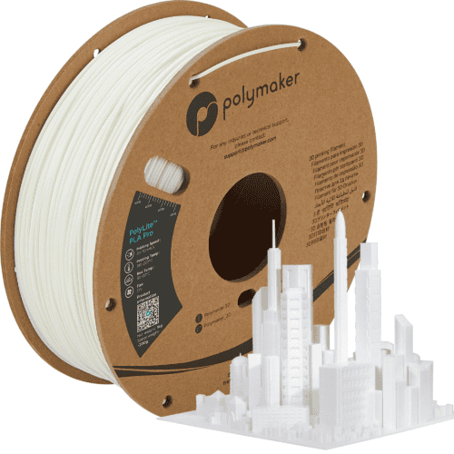 Polymaker PolyLite PLA Pro - White - 1kg 1.75mm