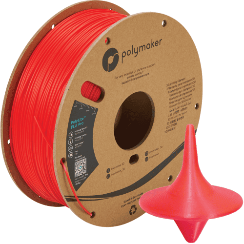 Polymaker PolyLite PLA Pro - Red - 1kg 1.75mm