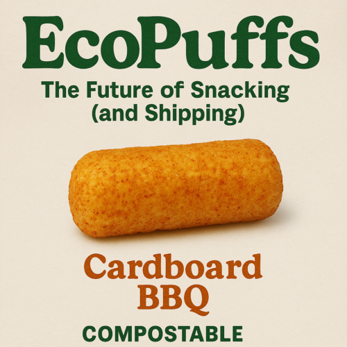 🧀 EcoPuffs™ – The World’s First Snackable Packing Peanut - Image 3