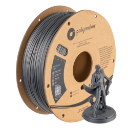 Polymaker PolyLite PLA - Steel Grey - 1KG 1.75mm